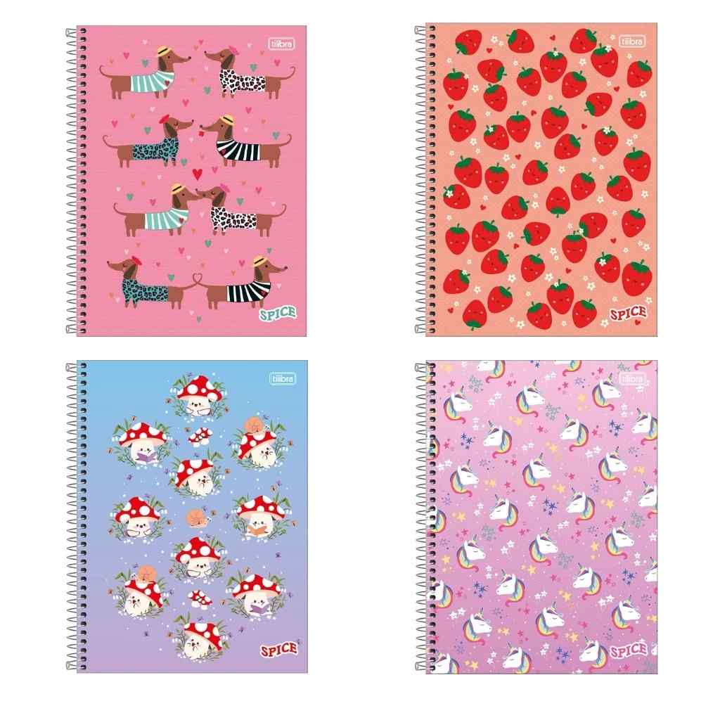 CADERNO 10X1 SPICE FEMININO 